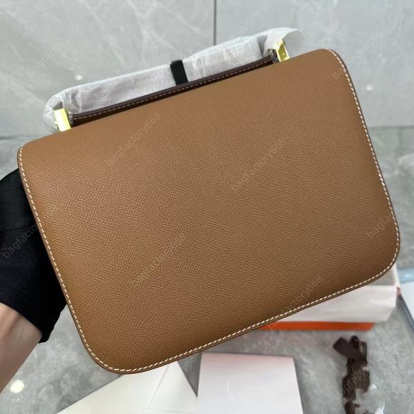 

10A top designer luxurys handbags women's bag Epsom leather mini crossbody bag handmade wax line stewardess small square classic fashion single messenger gift box, 10