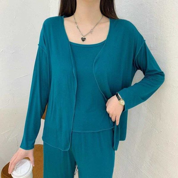 

modal 3-piece pajama set for women: breathable, stylish, and versatile