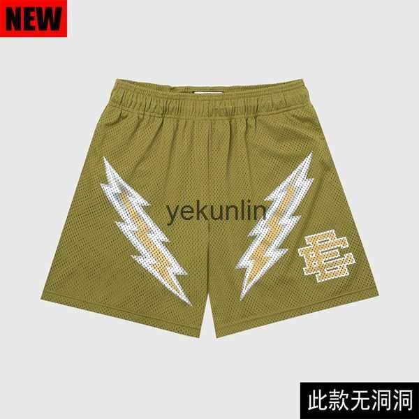 

men's shorts designer mens ee shorts eric emanuel fitness sports lightning printed shorts 17 color women summer fitness workout casual, White;black