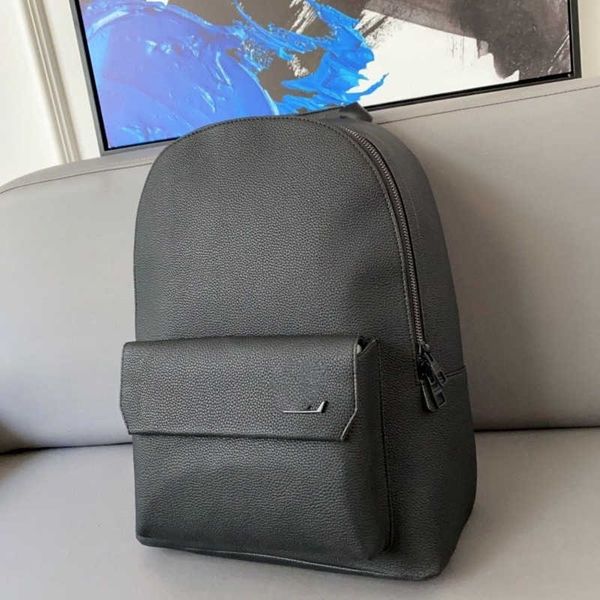 

men women luxury leather backpack black fashion schoolbag designer bag zipper waterproof leathers bags student schoolbag brand shoulder purs