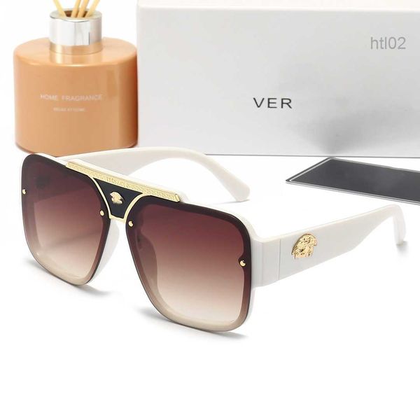 

designer versage sunglasses men's women's vercace sunglasses new fashion trend sunglasses large frame travel driving holiday sungl, White;black