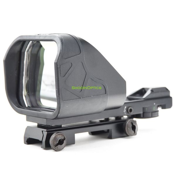 

tactical reflex 1x50x65 green red dot sight 20 weaver picatinny rail mount base hunting shooting airsoft riflescope m8585