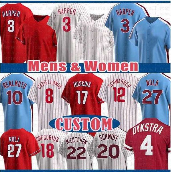 

phillies men women youth philadelphia baseball jersey 18 dalton guthrie 8 nick castellanos 7 trea turner 28 alec bohm 3 harper 17 rhys hoski