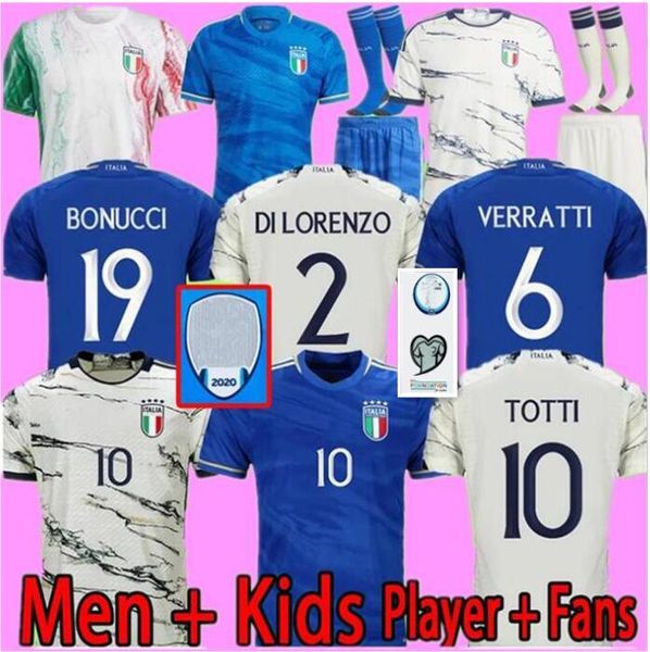 

2023 bonucci italy soccer jerseys home 2024 23 24 jorginho insigne verratti men kids kit chiesa barella finals chiellini pellegrini immobile, Black;yellow