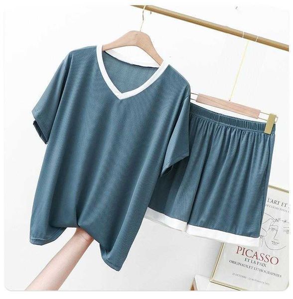 

ice silk short sleeve t shirt womens summer v neck plus size slim fitting seamless