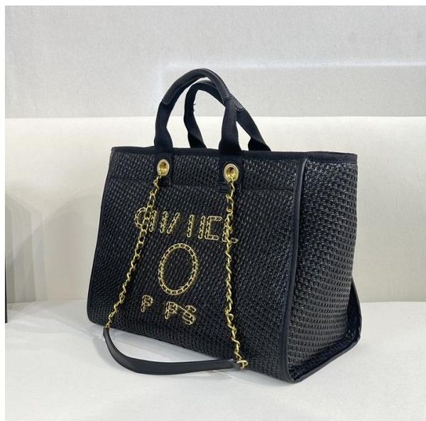 

pink tote shoulder bag channeled handle designer bag c canvas pearl large beach handbag totes with chain strap shopping wallet purses design