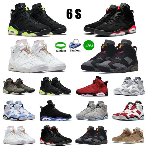 

6 6s 0ive mens basketball shoes bordeaux midnight navy maroon mint foam unc british khaki triple black infrared electric green gold hoops ge