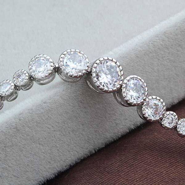 

designer bracelet fashion chain jewelry link bracelets luxury fashion cubic zircon for women white christmas gift 4u2h, Black