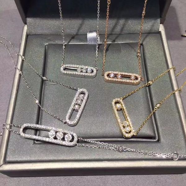 

bracelet necklaces for women silver designer jewelry set 18k gold moveable full diamond bracelet fashion party christmas wedding gifts birth
