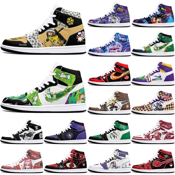 

New diy classics customized shoes sports basketball shoes 1s men women antiskid anime cool customized figure sneakers 36-48 297471