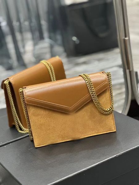 

designer fashion shoulder bag handbag purse original box genuine leather luxury shopping envelope bags chain crossbody clutch casual letter