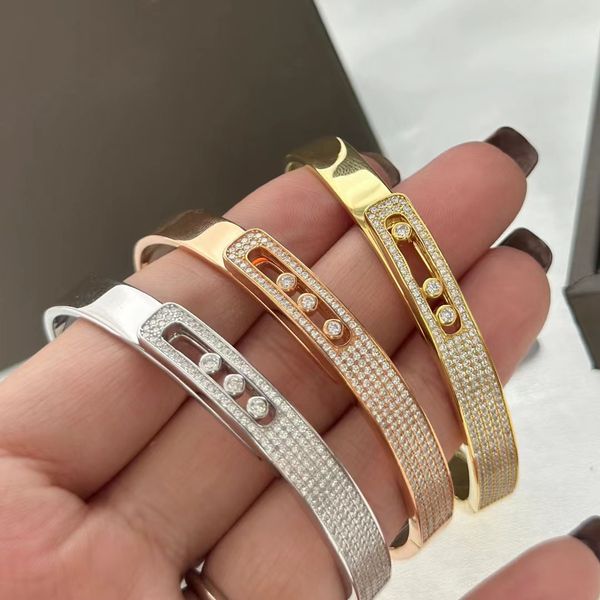 

gold diamond nimble bangel luxury women bangles bracelets designer men jewelry fashion party christmas wedding gifts birthday lovers girls s, Black