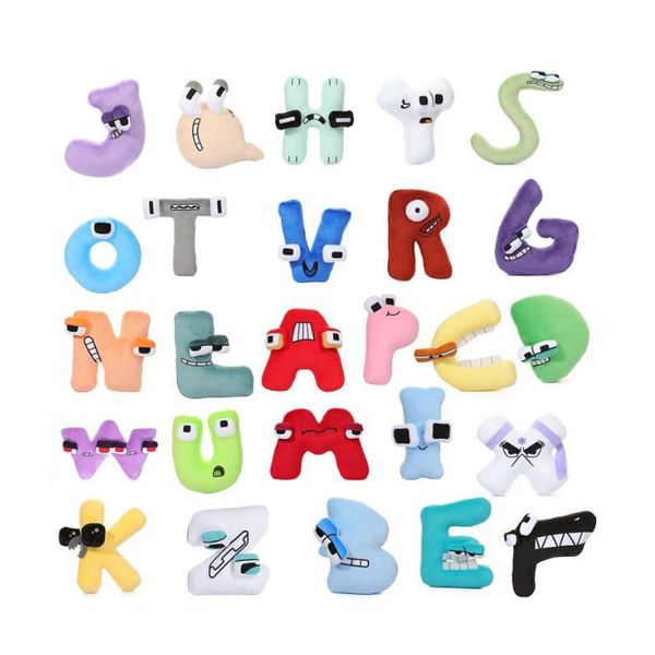 

legendary letter plush throw pillow doll children's letter strange toy doll