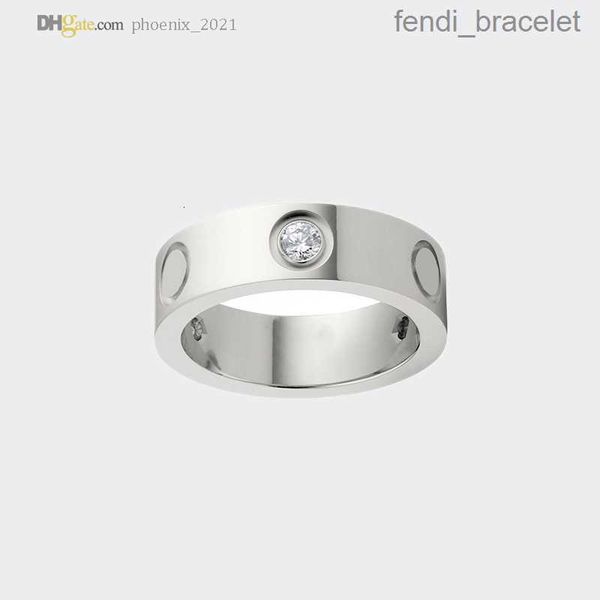 

designer rings love ring carti band 3 diamonds ring silver women/men luxury jewelry titanium steel gold-plated never fade not allergic 21621, Slivery;golden