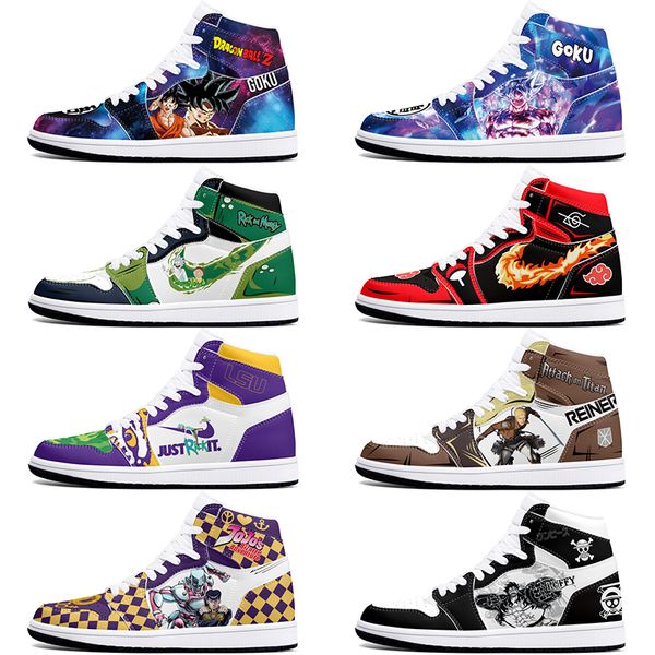 

New diy classics hot customized shoes sports basketball shoes 1s men women antiskid anime fahsion customized figure sneakers 36-48