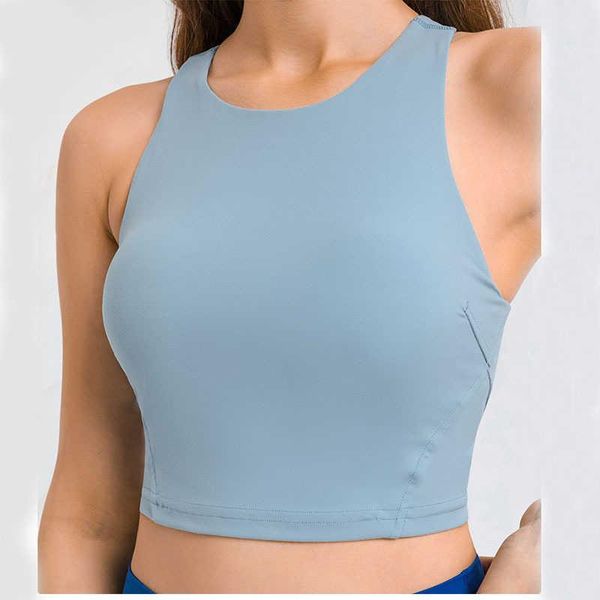 

lulus align racerback yoga outfits tank women fitness sleeveless cami sports shirt slim ribbed running gym shirts with built in bra vest, White