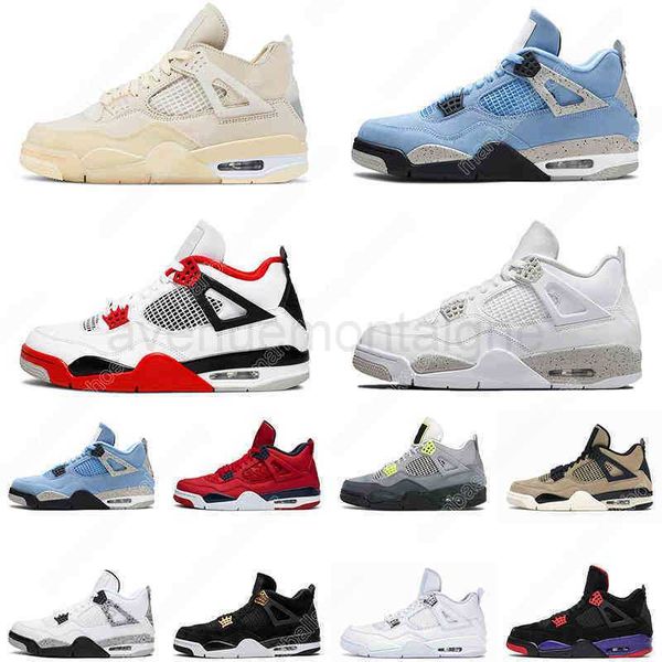 

designer shoes 4 og fire red basketball shoes 4s white oreo university blue black cat mens womens trainer sports sneakers sandal