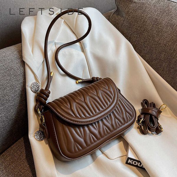 

shoulder bags flap crossbody for women winter trend leather purses and handbags designer simple side bag 230322