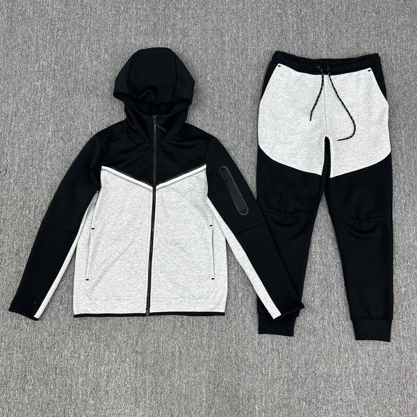 

tracksuit men casual zipper two-pieces track suit tracksuit men tech tracksuit mens tracksuit designer tracksuit polo tracksuit set two-piec, Gray