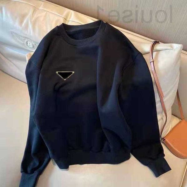 

women's hoodies & sweatshirts popularwomen hoodie with triangle letters long sleeves lady tees zippers back adjust fashion style d9ho, Black