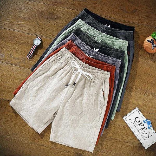 

men's shorts summer 9xl casual cotton plus size breathable p230308, White;black