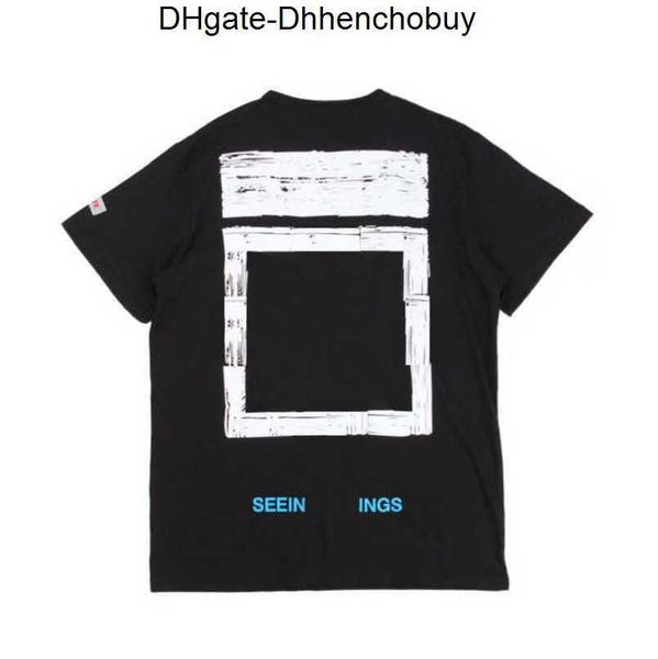 

classics luxury offs mens t shirt designer brand t-shirts casual summer tees women back arrow x print t-shirt couples sports tshirts hip ho, White;black