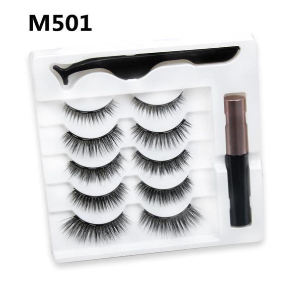 

invisible magnetic mink eyelashes magic make up kits 3 tubes eyeliner reusable false lashes 3d natural look charming and thickness6021953