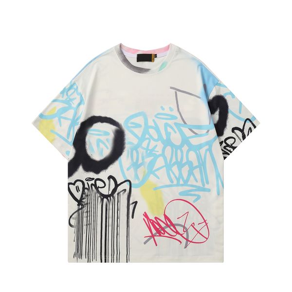 

2023 mens designer t shirt fashion print letters t-shirts quality casual womens short sleeve tees luxury hip hop streetwear tshirt summer cl, White;black