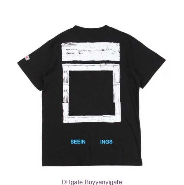

classics luxury offs mens t shirt designer brand t-shirts casual summer tees women back arrow x print t-shirt couples sports tshirts hip ho, White;black
