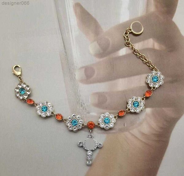 

fashion cross necklace stainless steel bracelets rhinestone crystal men womens classics ear stud gold chain wedding choker pendant party jew, Golden