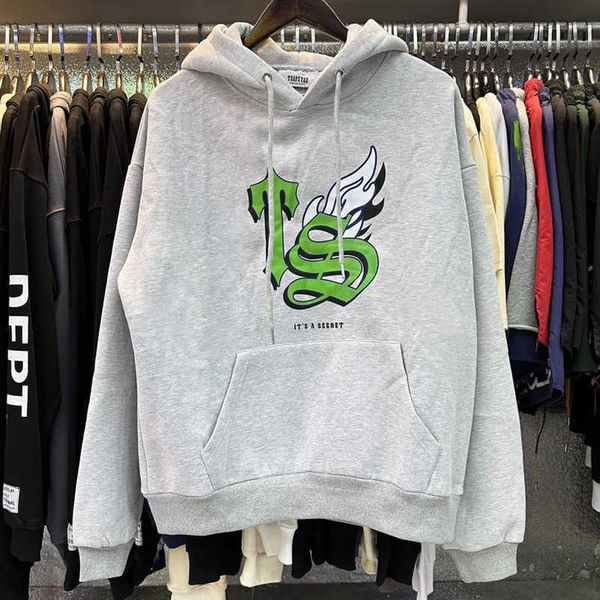 

men's hoodies sweatshirts trapstar mens hoodie designer sweatshirt chest letter crop men women plus size clothing hip-hop hoody pullove, Black