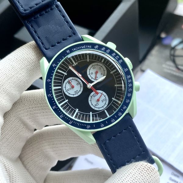 

wristwatches for men 2023 new mens watches diameter all dial work quartz watch navitimer 1884 luxury brand chronograph clock steel belt men, Slivery;brown