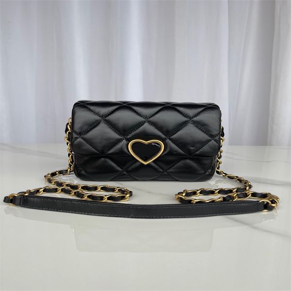 

10a handbag resin love lock designer bag quality cross body 18cm14cm6cm grained calfskin flap bag with handbag as3979 luxury designer crossb
