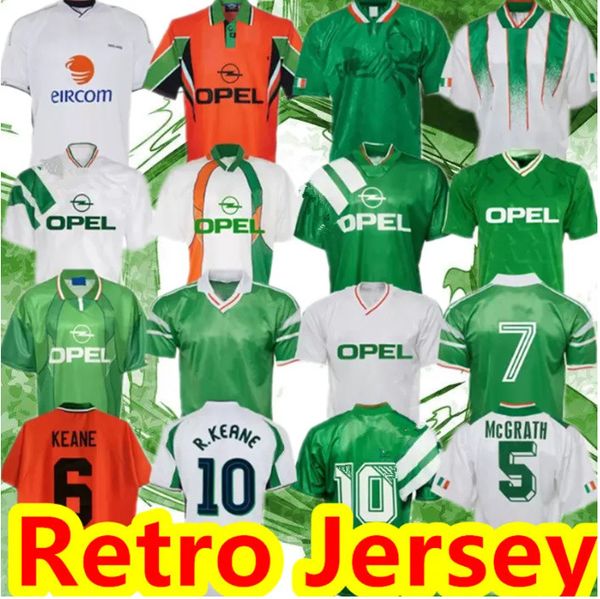 

2002 1994 ireland retro soccer jersey 1990 1992 1996 1997 home classic vintage irish mcgrath duff keane staunton houghton mcateer football s, Black;yellow