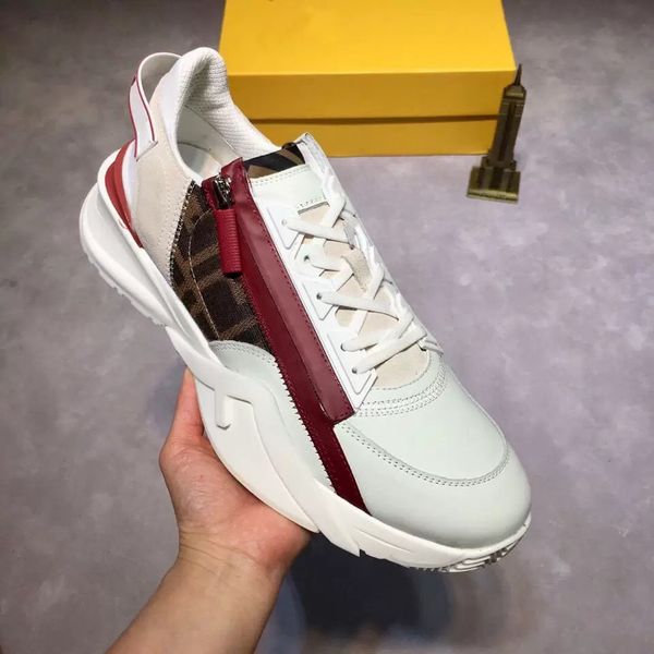 

2023s/s men flow sneakers shoes side-zip trainer nylon & suede elasticated comfort skateboard walking rubber sole fabrics outdoor sports eu3, Black