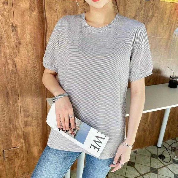 

womens short sleeved t shirt korean style summer thin design loose slimming, White