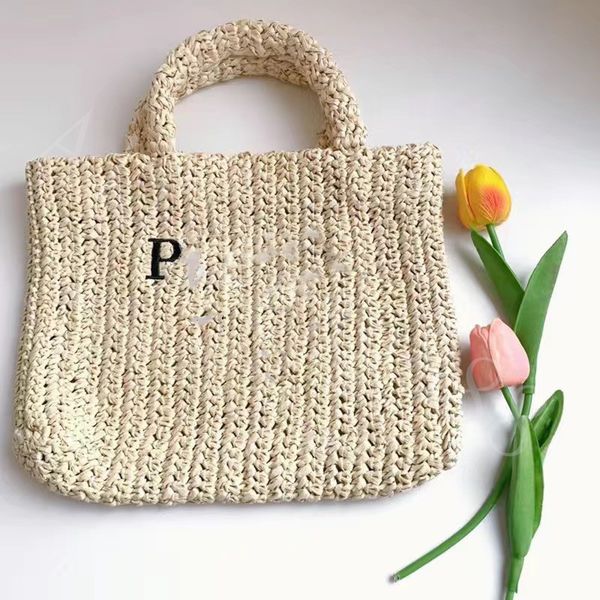 

new designer beach bags raffia shoulder bedding bag tote women beach bags luxury handbags mesh breathing bags woven shopping summer straw mi