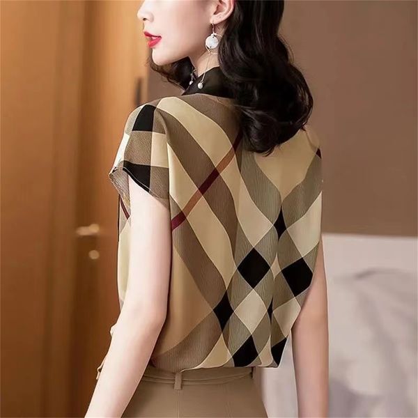 

fall summer blouses shirts women's & tees designers ladies t-shirts fashion trend casual business shirt short sleeve solid summer comf, White