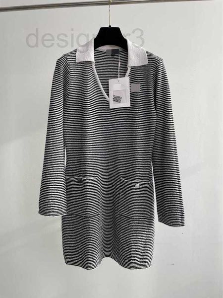 

runway dresses designer spring 2023 new chic holiday collection magazine featuring yarn towel stripe dress k3cl, Black