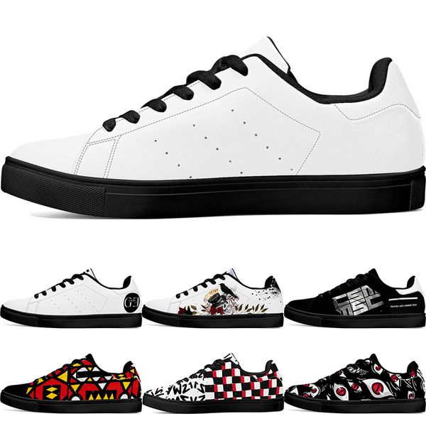 

Custom shoe Diy Shoes men women sneaker winter autumn shoes black white handsome flame boy girl sports trainers sneakers big size 36-48