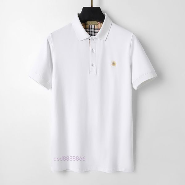 

222 mens stylist polo shirts luxury italy men clothes short sleeve fashion casual men's summer t shirt many colors are available size m, White;black
