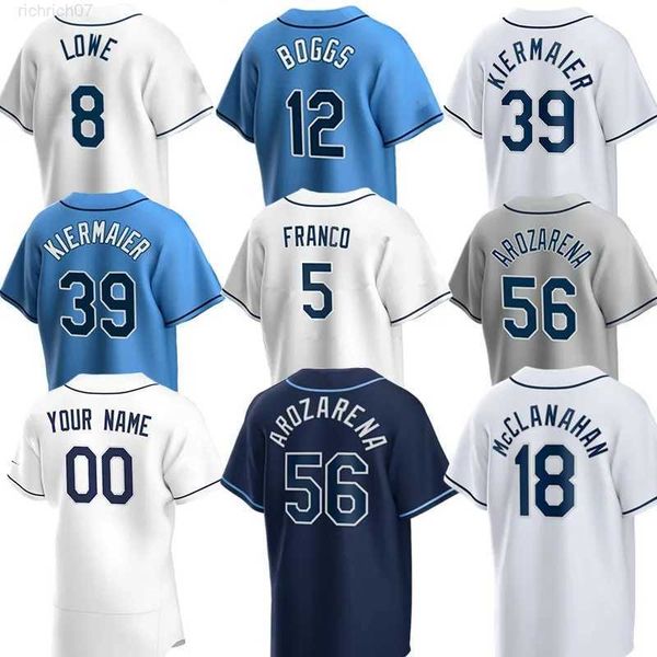

rays men women youth tampa bay baseball jersey 59 jeffrey springs 81 ryan thompson 14 christian bethancourt 21 francisco mejia 15 josh lowe, Blue;black