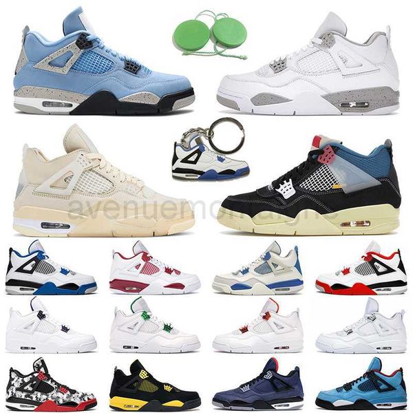 

4 noir basketball shoes men women 4s red thunder university blue white oreo black cat outdoor mens trainer