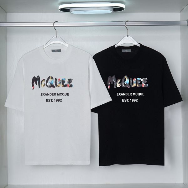 

mens tshirts round neck embroidered and printed polar style summer wear with street pure cotton e304, Black;brown