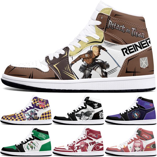 

New classics hot customized shoes diy sports basketball shoes 1s men women damping antiskid anime customized figure sneakers 36-48 000214G0