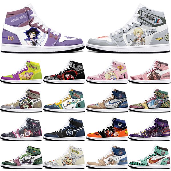 

New customized shoes diy sports basketball shoes 1s men women damping antiskid anime customized figure sneakers 36-48 0001RAYG