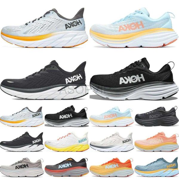

running shoes hoka bondi cloud outdoor women men white black grey purple blue climbing absorption outdoor sneakers sports trainers size eur