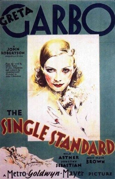 

THE SINGLE STANDARD MOVIE POSTER Greta Garbo VINTAGE Canvas Print Poster