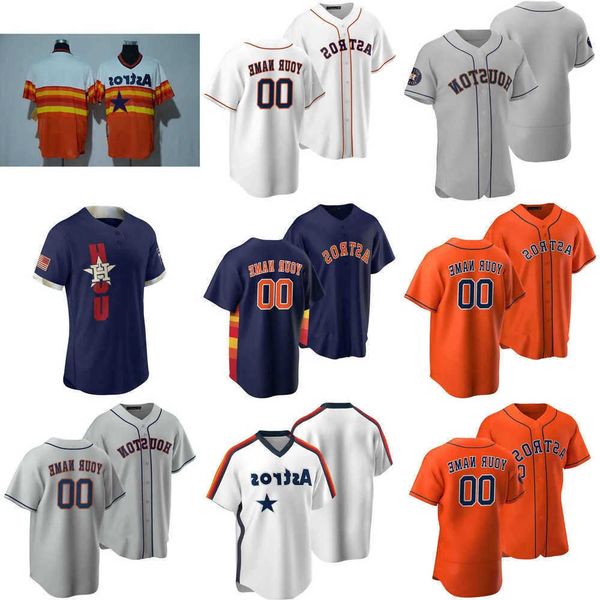 

baseball jerseys custom jersey mens women youth houston''astros''4 george springer 64 brandon bielak 5 jeff bagwell 22 j
