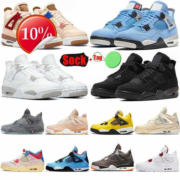 

2023 ogplus size 50 mens basketball shoes 4 4s university blue white oreo red thunder sail cool grey black cat jumpman eur 48 49 us 13 14 15